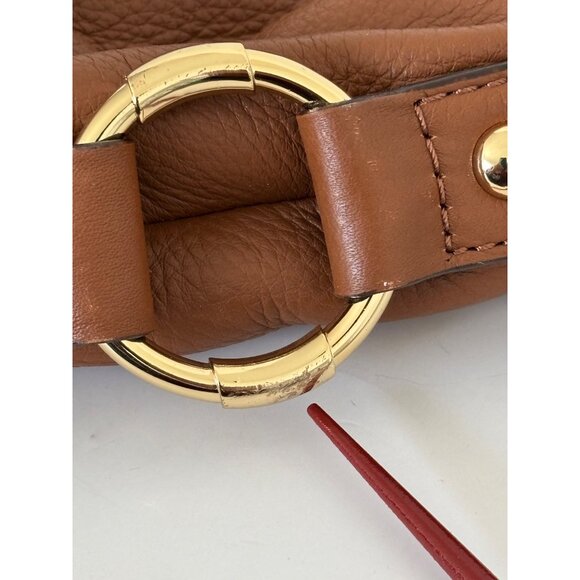 Michael Kors Pebbled Leather Bag Fulton Hobo Slouchy Boho Luxe Quiet Luxury - Picture 8 of 16